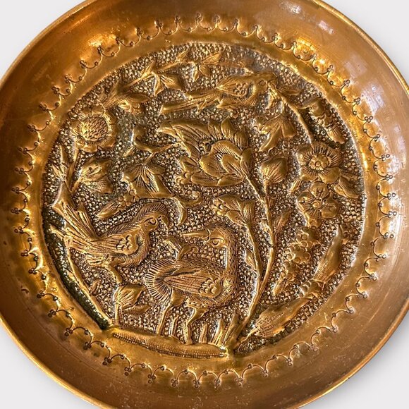 Vintage COPPER MOLDS Wall Hanging x3 Birds Bird Theme - Picture 2 of 6